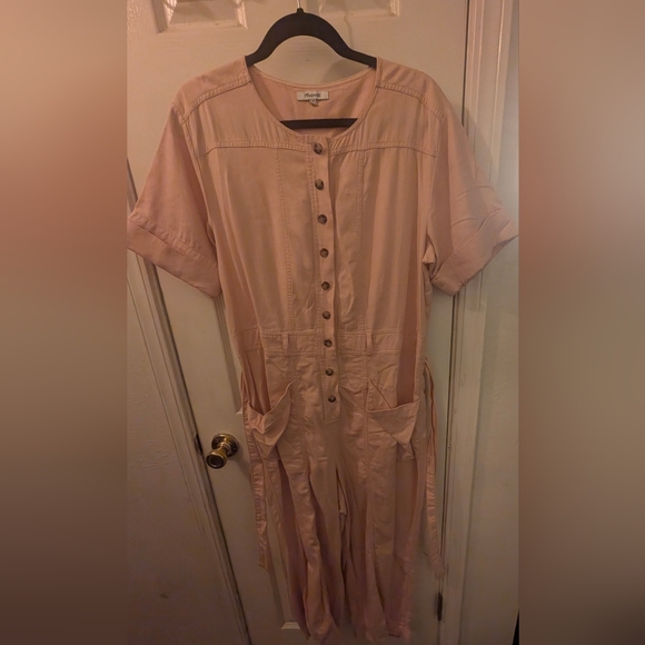 Madewell Women's Blush Top Stiched Coverall Jumpsuit - Picture 4 of 4